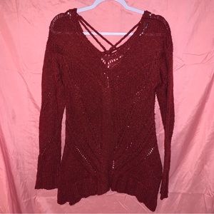 cute burgundy sweater